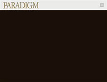 Tablet Screenshot of paradigmwinery.com